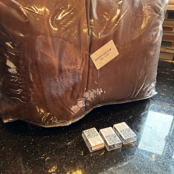 NEW Stretch Velvet Sofa covers- Chocolate Brown- 7 pieces - Picture 2 of 6